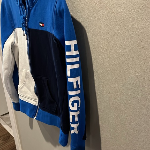 TOMMY HILFIGER SPORT WOMENS ZIP FRONT HOODIE.SIZE L.. EUC - Picture 2 of 5